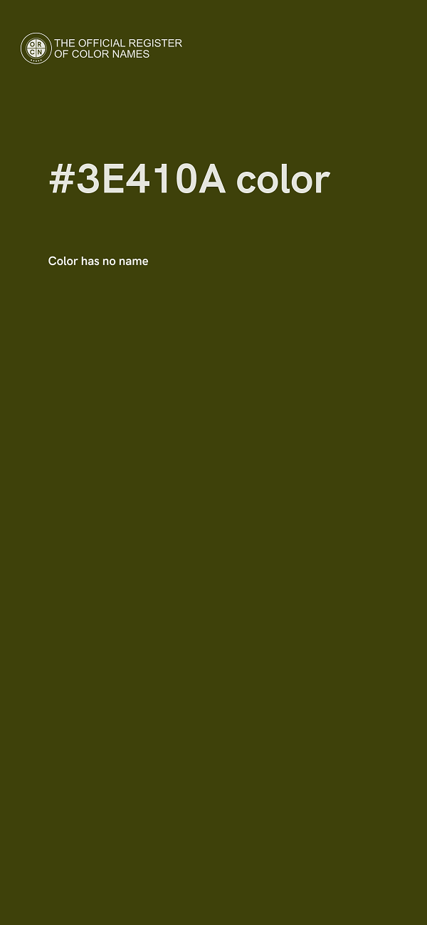 #3E410A color image
