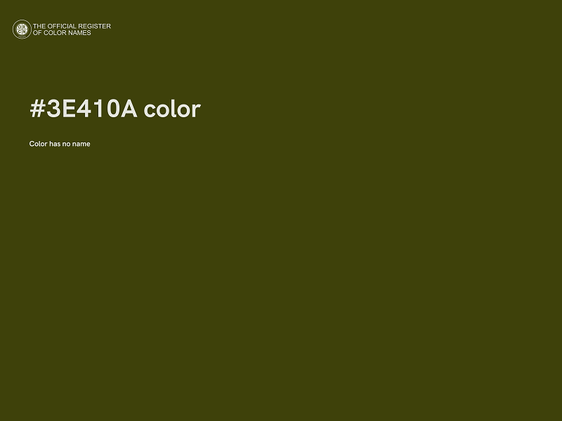 #3E410A color image