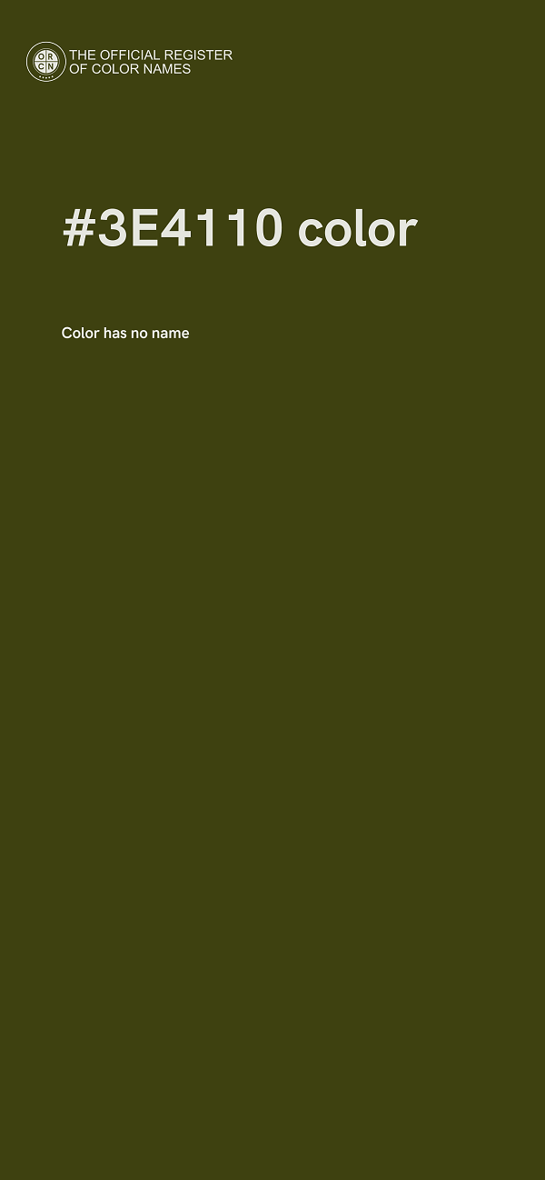 #3E4110 color image