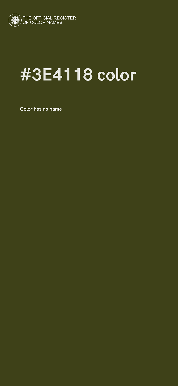 #3E4118 color image