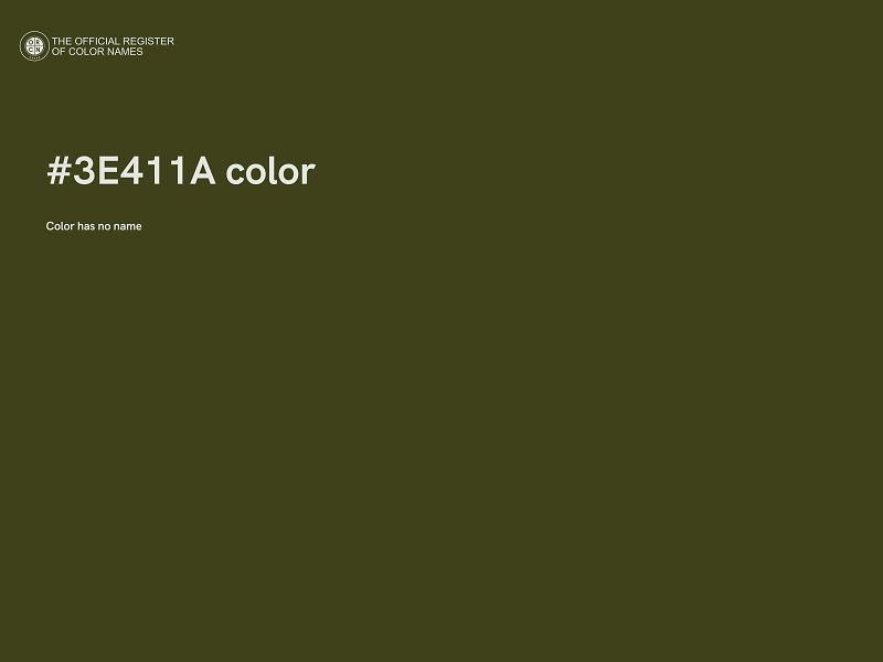 #3E411A color image