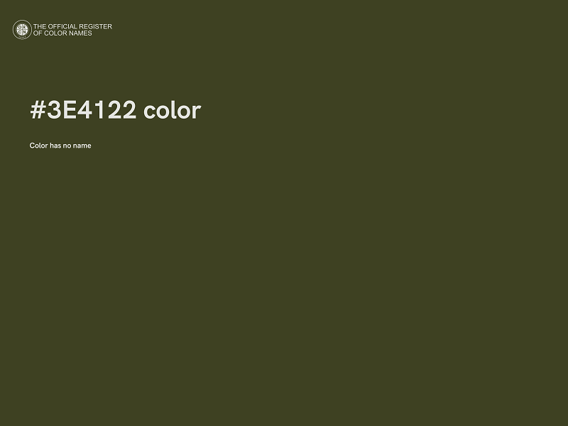 #3E4122 color image