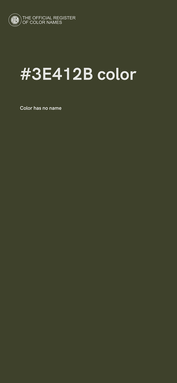 #3E412B color image