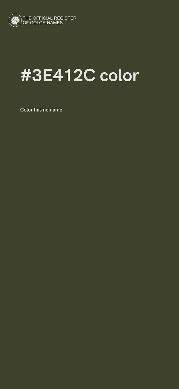 #3E412C color image