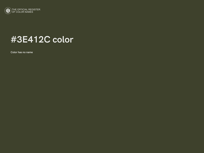 #3E412C color image