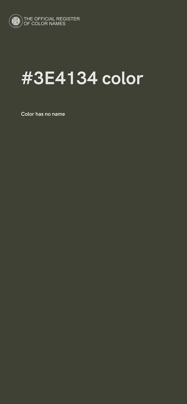 #3E4134 color image