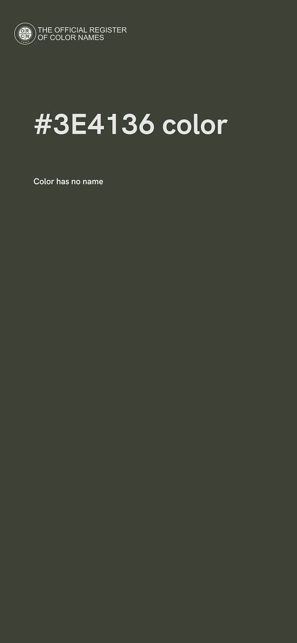 #3E4136 color image