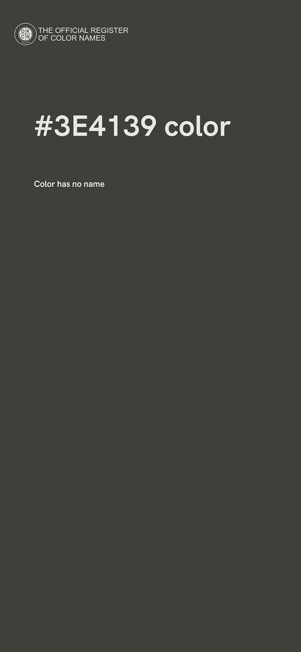 #3E4139 color image