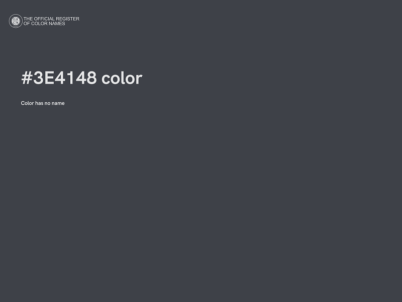 #3E4148 color image