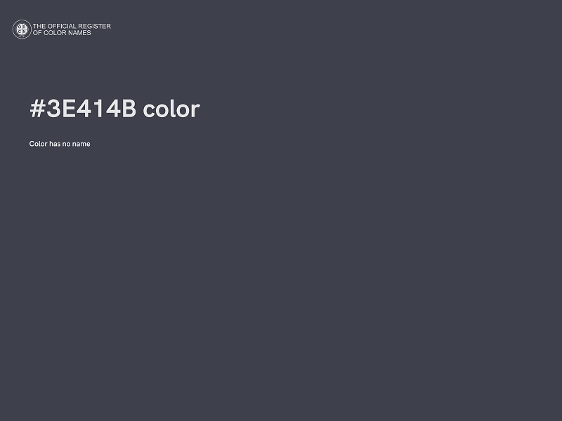 #3E414B color image