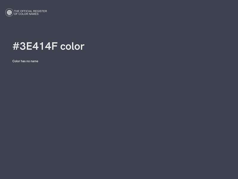 #3E414F color image