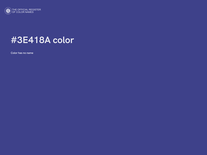 #3E418A color image
