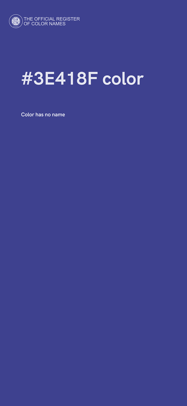 #3E418F color image
