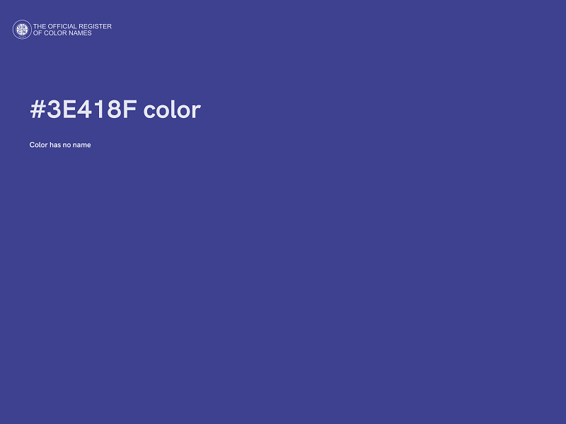 #3E418F color image