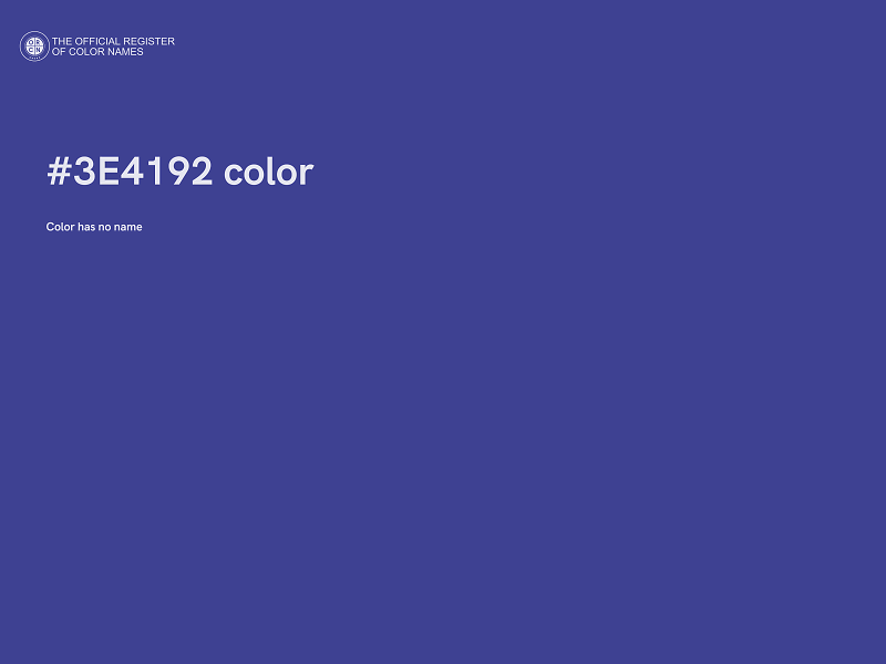 #3E4192 color image
