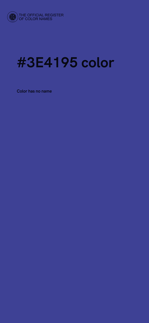 #3E4195 color image