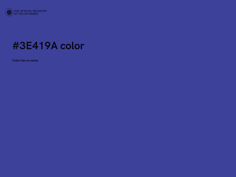 #3E419A color image