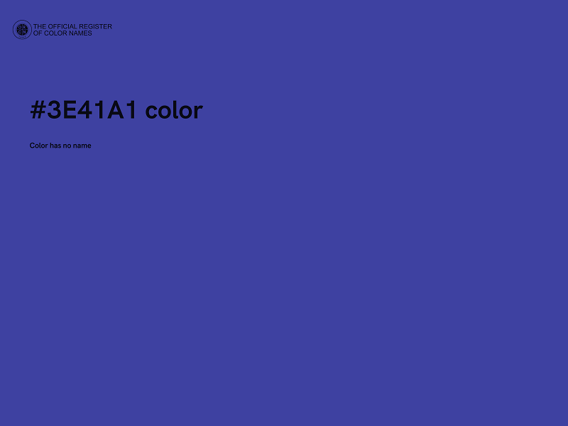 #3E41A1 color image