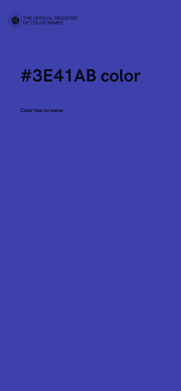 #3E41AB color image