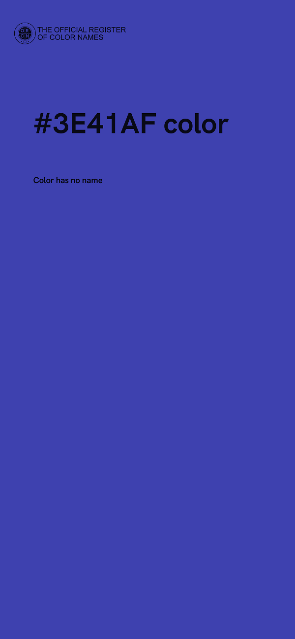 #3E41AF color image