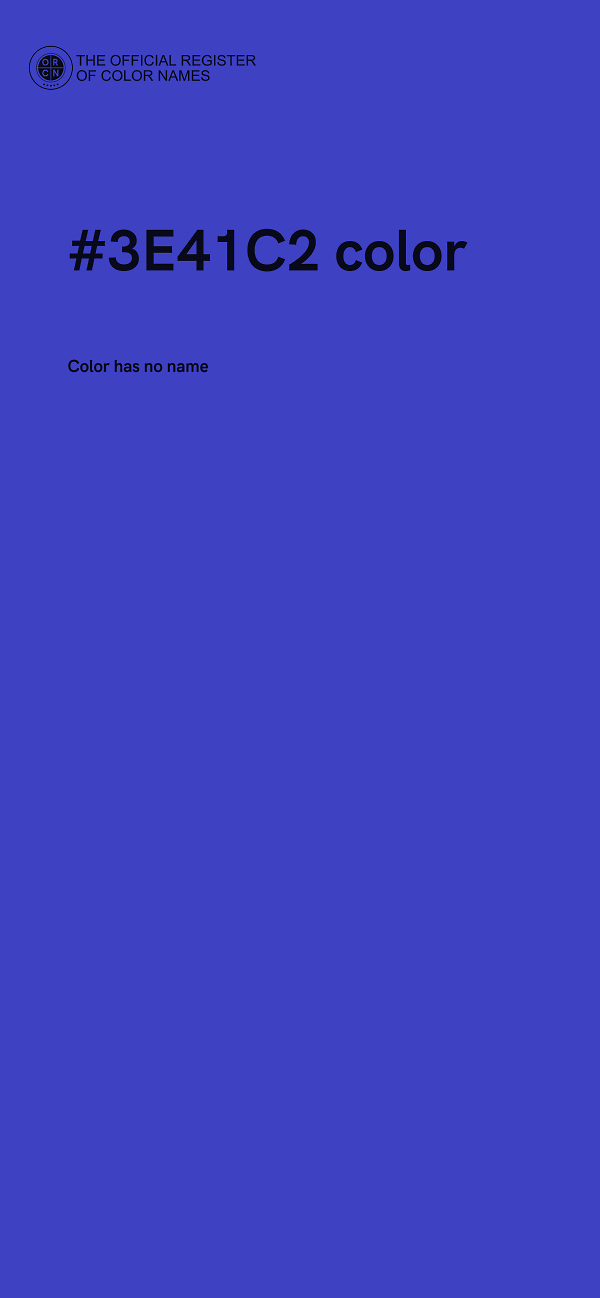 #3E41C2 color image