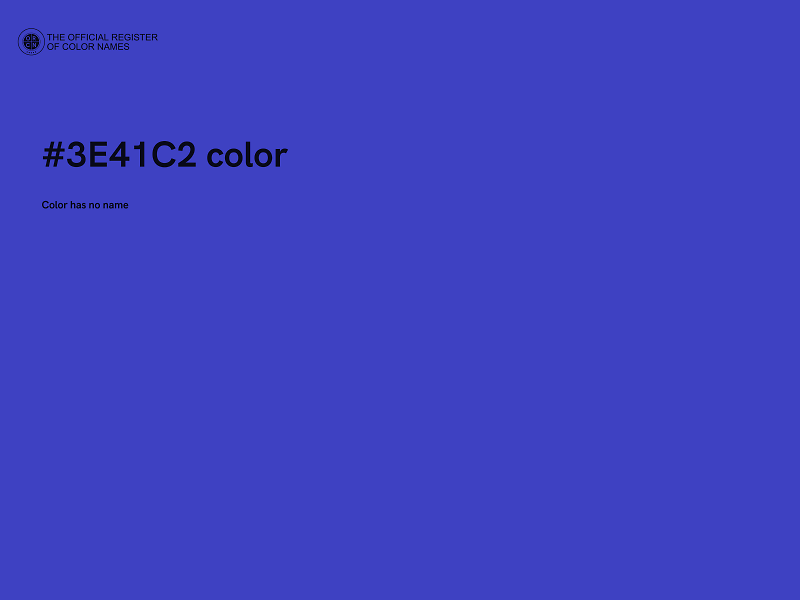 #3E41C2 color image