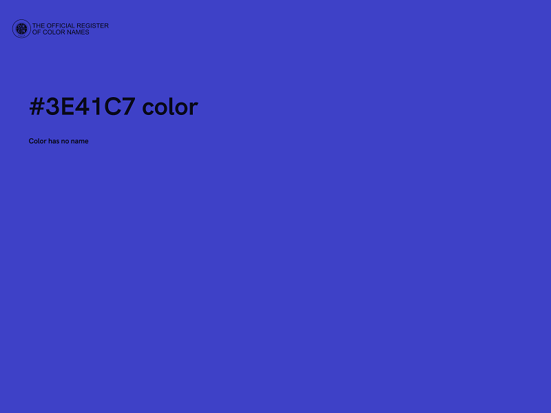 #3E41C7 color image