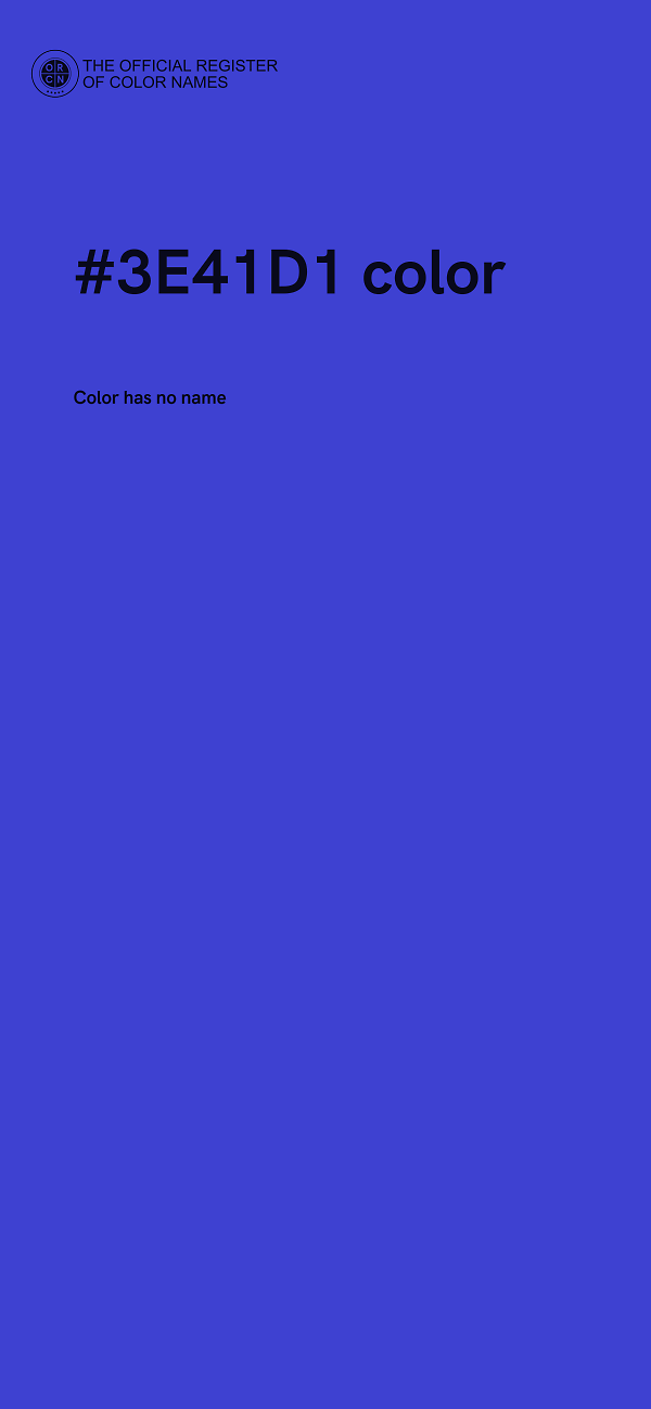#3E41D1 color image