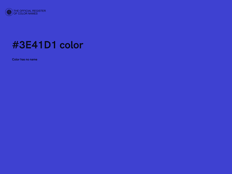 #3E41D1 color image