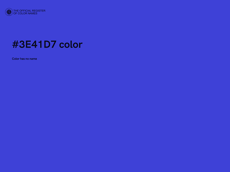 #3E41D7 color image