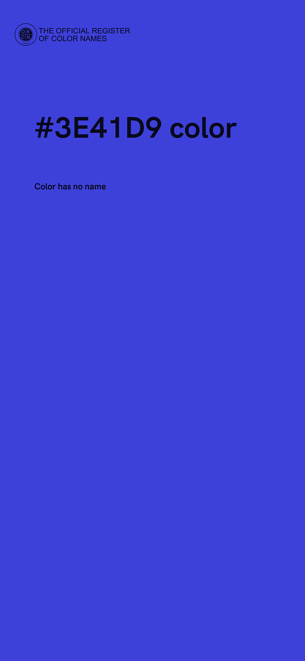 #3E41D9 color image