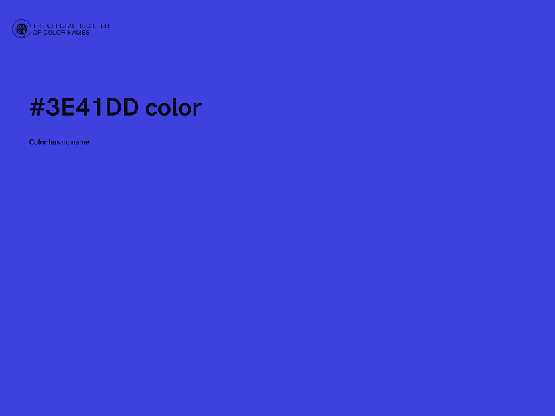 #3E41DD color image