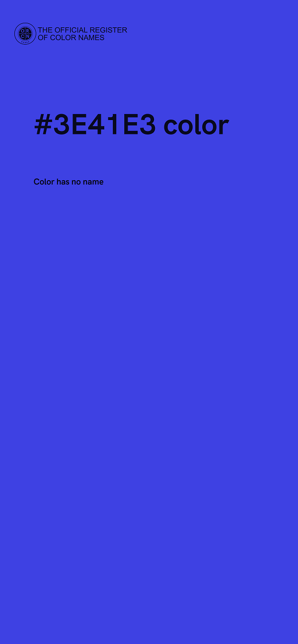 #3E41E3 color image