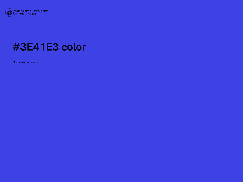 #3E41E3 color image