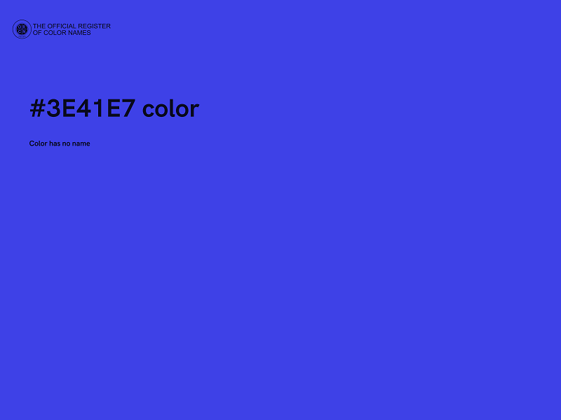 #3E41E7 color image