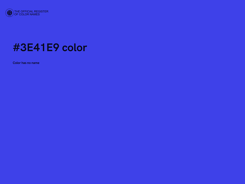 #3E41E9 color image