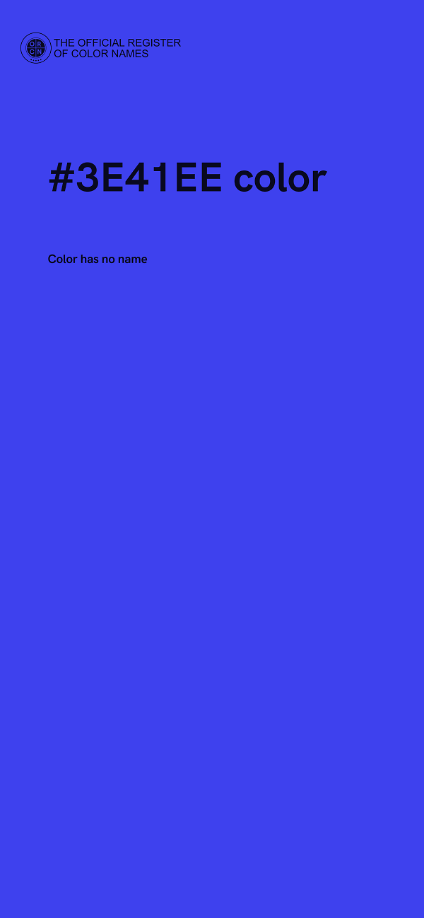 #3E41EE color image