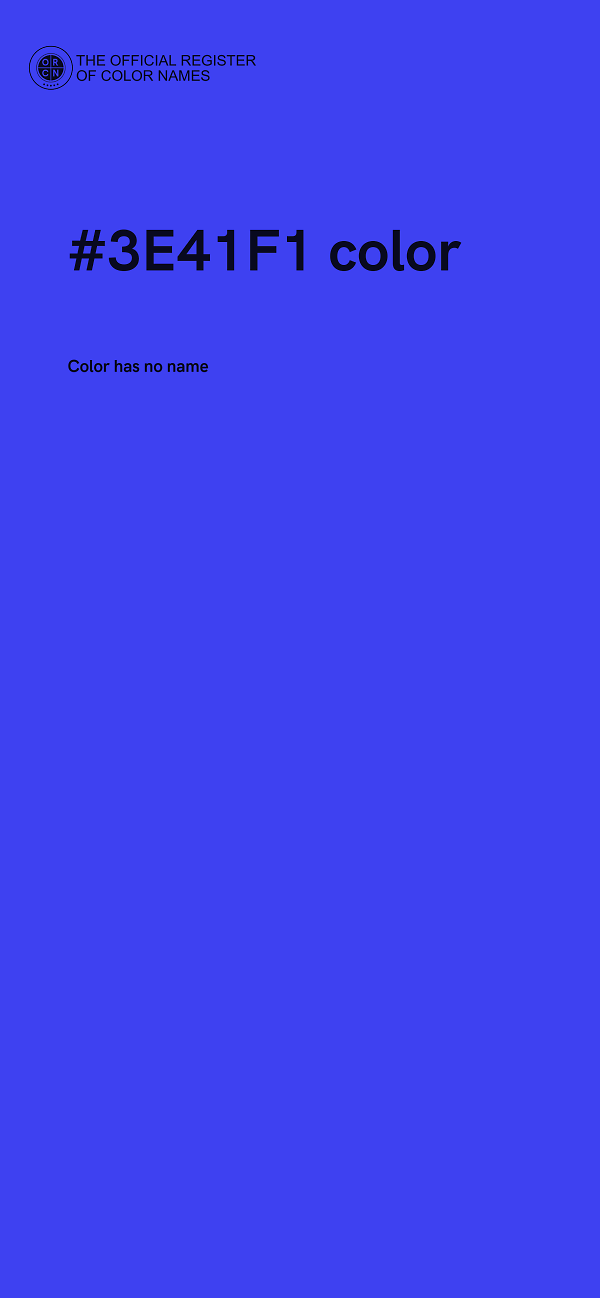 #3E41F1 color image