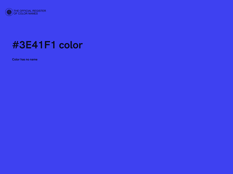 #3E41F1 color image