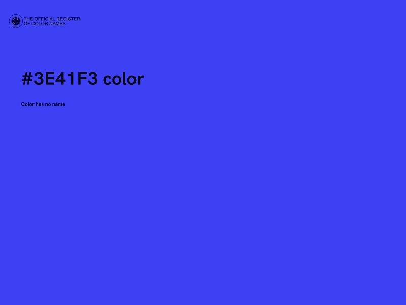 #3E41F3 color image