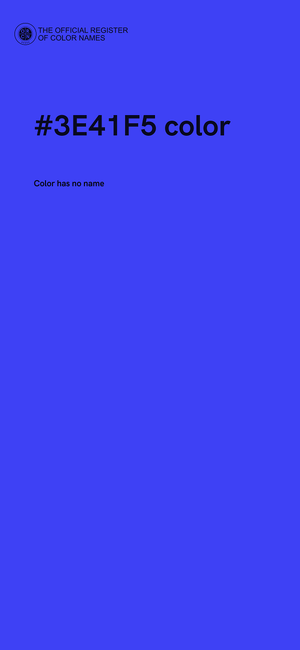 #3E41F5 color image