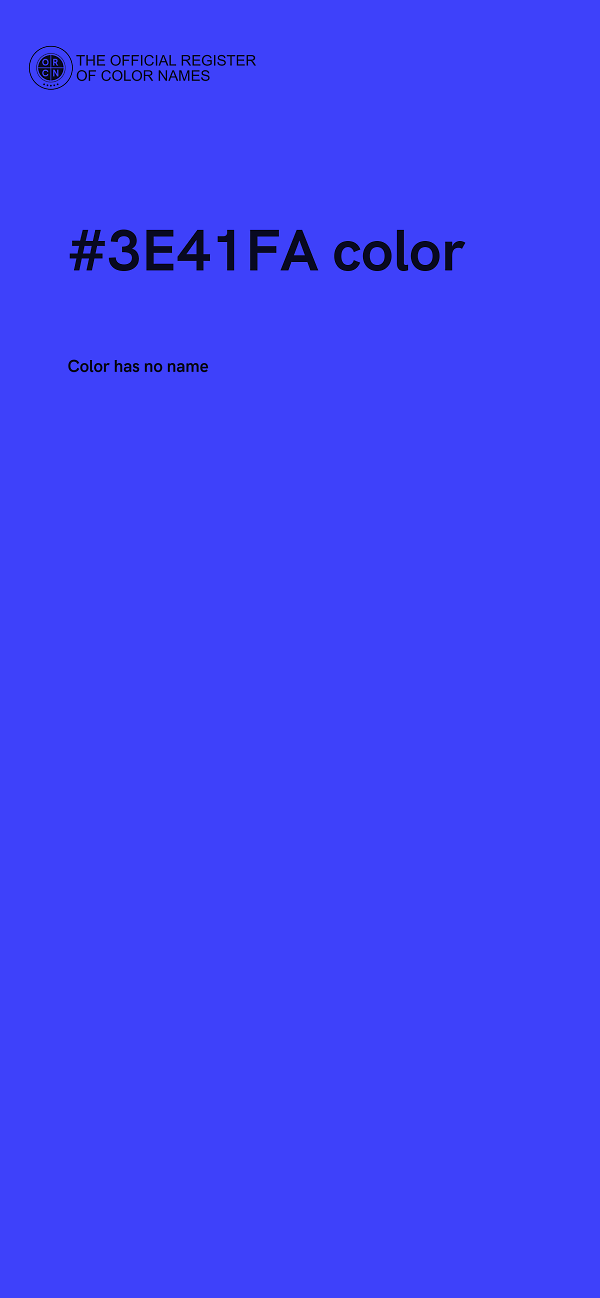 #3E41FA color image