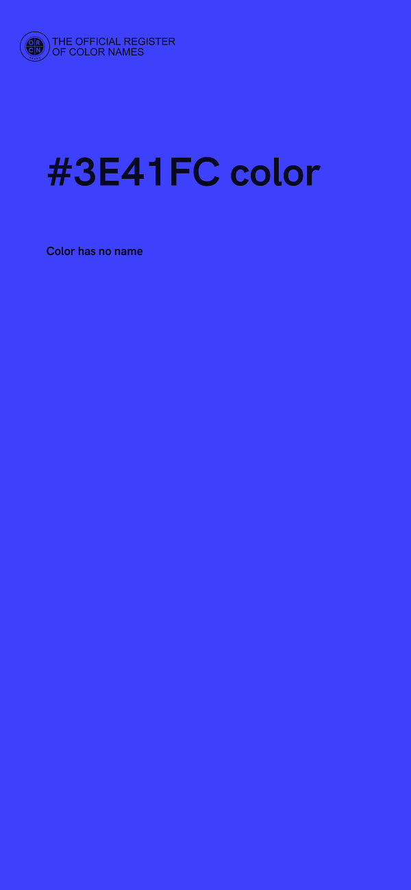 #3E41FC color image