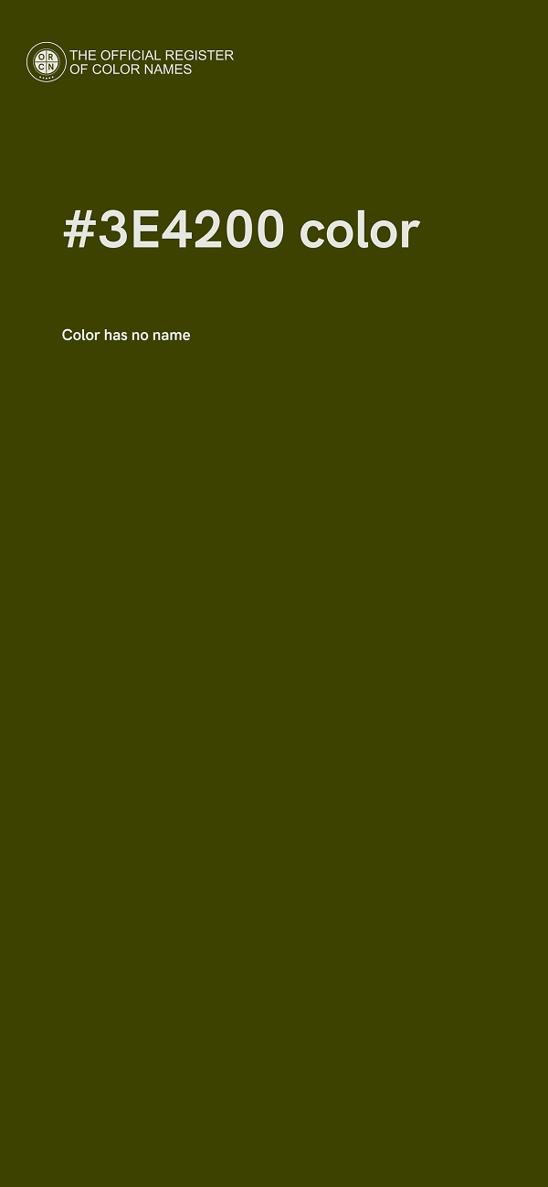 #3E4200 color image