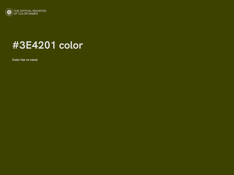 #3E4201 color image