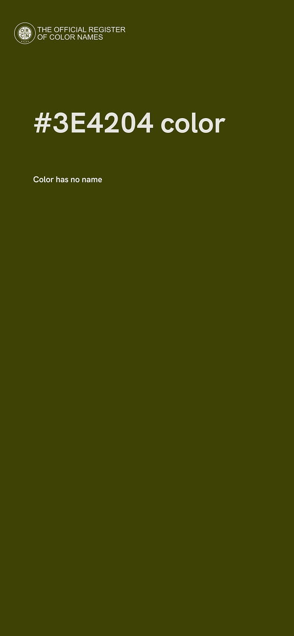 #3E4204 color image