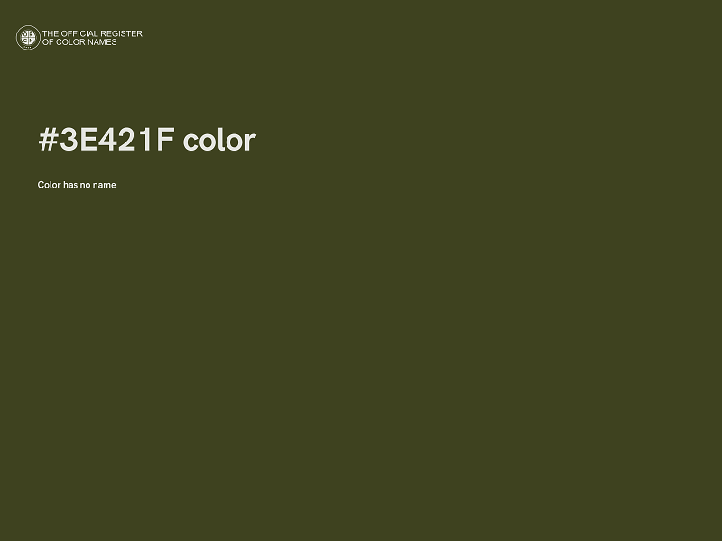 #3E421F color image