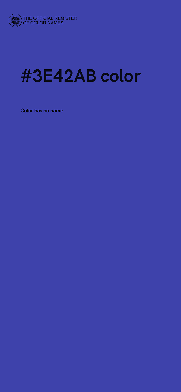#3E42AB color image