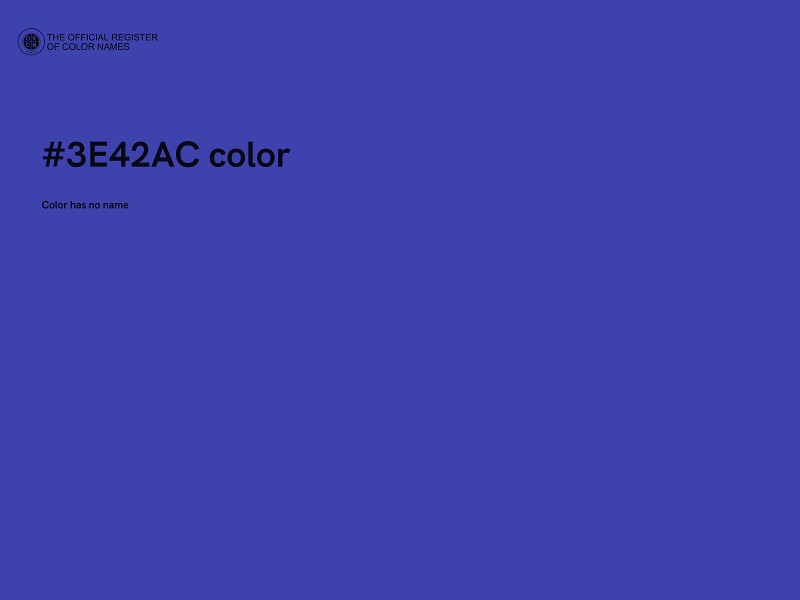 #3E42AC color image