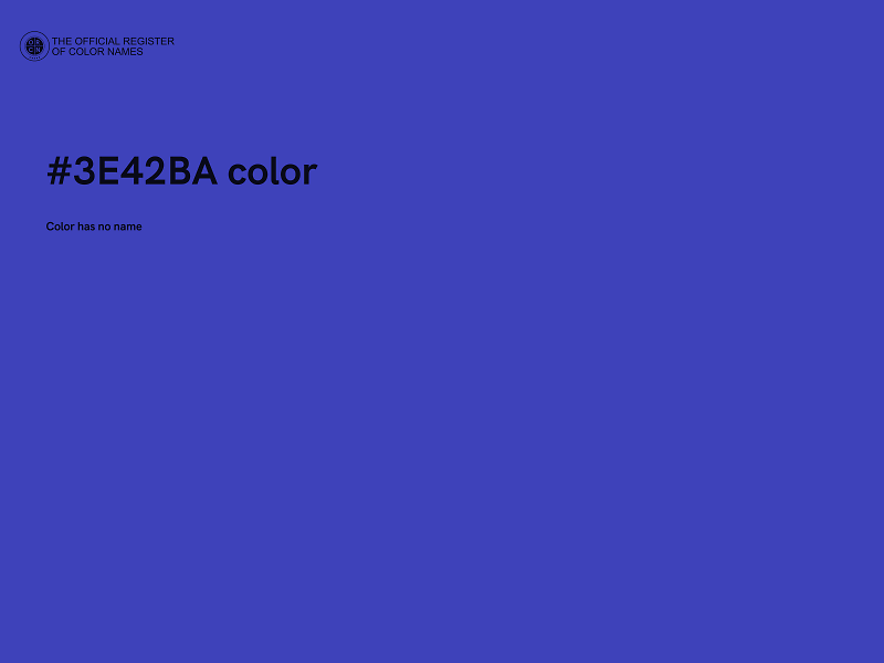 #3E42BA color image